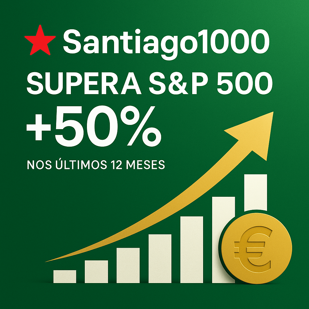 Portfolio Santiago1000 supera S&P 500 Index em mias de 50%