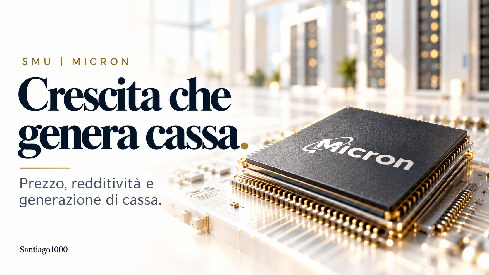 Risultati Micron (MU): crescita che genera cassa