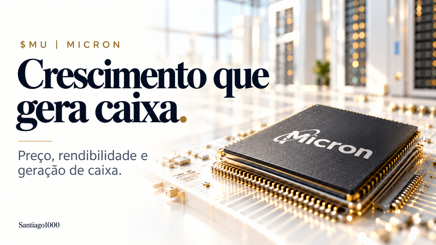 Resultados da Micron (MU): crescimento que gera caixa